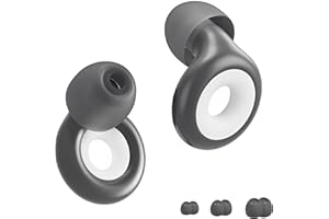 KIDZLANE Bouchon d'Oreille - Silicone flexible, bouchons d'oreilles ultra doux réutilisables silicone écologique réduisant le bruit pour le sommeil, la concentration, les voyages35 dBavec 6 embouts en (S-L)