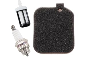 MCHNIC Filtre à air avec bougie d'allumage - Filtre à essence - Pour Stihl BG 45, BG 46, BG 55, BG 65, BG 85, SH 55, SH 85 - Remplace 4229 120 1800