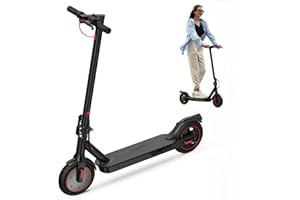 ISCOOTER Monopattino Elettrico Adulto, Batteria 36 V 5200 mah, Monopattino Elettrico Pieghevole Da 8,5" Per Adolescenti E Adulti, Carico Max 120 Kg, Max 25 K. M./H, Doppia Frenata, 3 Modalità Di Velocità