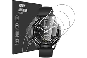 Pollachi [3 sztuki folii ochronnej do zegarka Xiaomi Watch S3, szkło pancerne, folia szklana o twardości 9H, ochrona przed pęcherzykami powietrza, folia ochronna HD do Mi Watch S3 pancerna ochrona