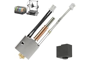 CVMGO Hotend for Anycubic Kobra 3 Combo, 12V 40W 3D Printer J-Head Metal Assembly Hotend for Anycubic Kobra 3 Combo 3D Printers Prewired Kit with Thermistor Heating Cartridge 0.4mm Brass Nozzle