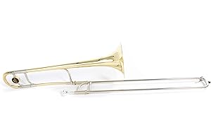 Roy Benson Bb Tenor Trombone TT-227 (alesaggio esclusivo da 12,7 mm, campana in ottone premium da 8", slitta esterna in nickel silver, custodia sagomata facile da trasportare)