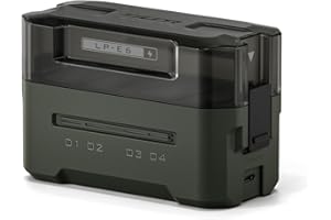 TILTAING TILTA LP-E6 - Cargador de batería portátil de 4 canales compatible con baterías LP-E6 - Verde TBC-E6-GN