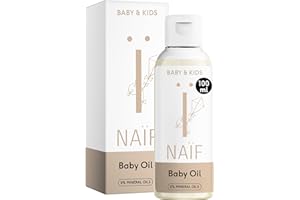 Naïf Huile Bébé & Enfant – Massage et soin, aux ingrédients naturels, vegan – 100 ml