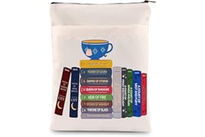 KEYCHIN ACOTAR Housse de livre inspirée du roman Booktok Booktok Bookbestie Cadeaux ACOTAR Novel Series Protection pour Bookish Bookaholic (Royaume de BS)