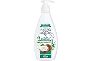 Le Petit Marseillais - Lait Soin Hydratant Réparation (Flacon-Pompe de 400 Ml) – Lait Corps pour Peaux Abîmées et Desséchées Hydratation 24H – Lait Corporel au Beurre de Karité,Aloes et Cire d'Abeille