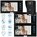 Produktbild KKMOON 7 Zoll Video T¨¹r Telefon Intercome T¨¹rglocke Touch Button Remote entsperren Night Vision Regendichtes Security CCTV-Kamera-Startseite ¨¹berwachung TP02K13