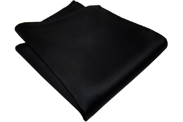 TigerTie Joli mouchoir tissé en satin, mouchoir design de couleur unie, 100 % soie