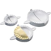Westmark Set for making Raviolis/Empanadas, 3-piece cutter, &Oslash; 3.7/4.7/15.5 cm, Recipe book, Plastic, White, 61342260