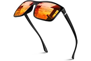 GQUEEN Sonnenbrille Herren Damen Polarisierte Retro Fahren Angeln