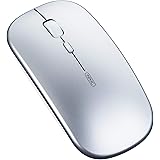 Bluetooth Mouse, Inphic Tri-mode Slim Silent Rechargeable Bluetooth Wireless Mouse (BT5.0/BT4.0/2.4G USB), 1600DPI Portable M