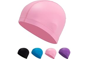 SWAUSWAUK Cuffia Piscina Bambino/Bambina (4-10 Anni): Comoda, Elastica e Duratura