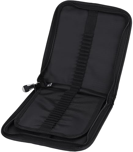 Lanxivi, custodia XL in similpelle per penne a sfera e penne stilografiche, può contenere 48 penne Nero