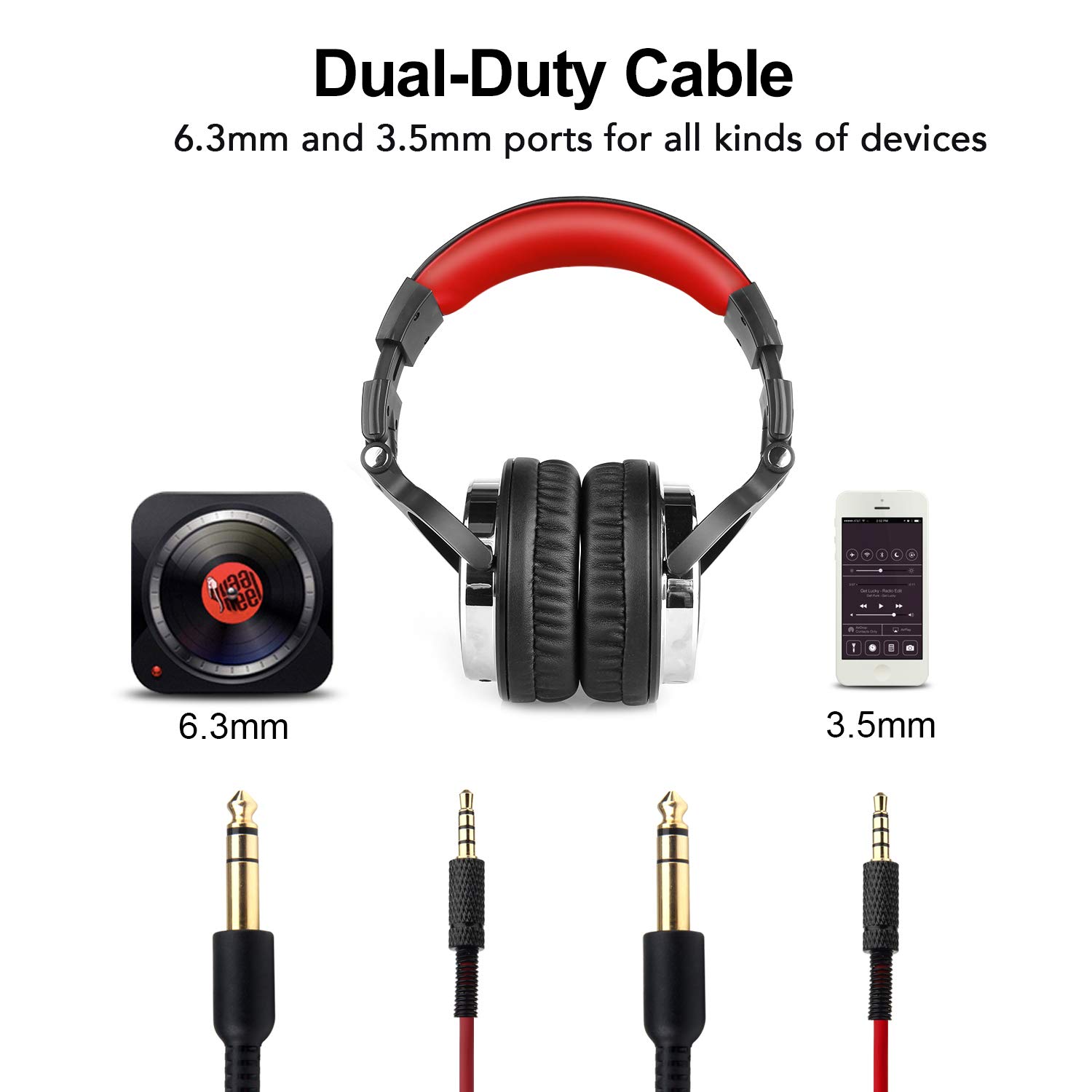 oneodio-DJ-Auriculares-Studio-Auriculares-Over-In-Ear-Headset-con-micrfono-adaptador-libre-de-cerrado-Headphone-63-mm-35-mm-90--giratoria-Carcasa-50-mm-unidadProtena-piel-orejeras