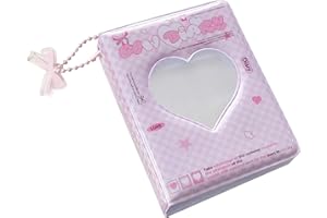 GÉNÉRIQUE Ksi??ka z albumem fotograficznym, album fotograficzny, Heart Hollow Photocard R?kawy 40 kieszeni, wodoodporny segregator fotograficzny na wizytówki, kolekcja zdj??