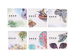 NINONLY Pack of 6 Portable Pocket Ashtray, Reusable Cigarette Ash Bags Pouch Coin Purse Fireproof and Odor Free