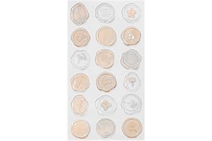 PAITOK 18-Piece Wax Seal Stickers for Envelopes, Party Favors & Invitations