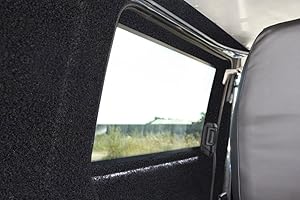 T & A Upholstery Supplies Ltd 7m x 1.4m Black Coloured Super Stretch Van Lining Carpet Including 7 x Trimfix Glue