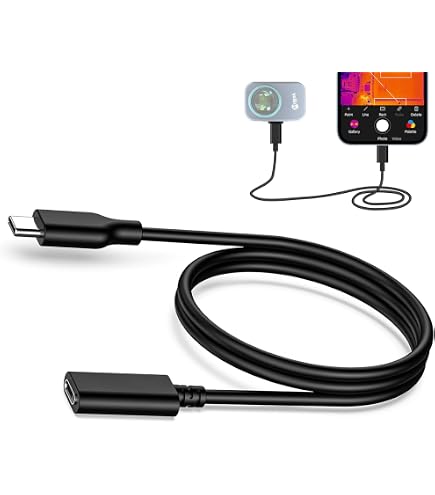 Adaptateur USB C Vers Lightning Pour Caméra Thermique P1 - Compatible IPhone 8 à 14