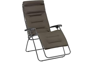 Lafuma Mobilier Fauteuil Relax matelassé Zéro Gravité - XL - RSX Clip XL, Taupe