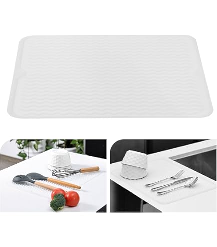 Tappetino Scolapiatti In Silicone KitchenRaku 30x40cm - Antiscivolo E Resistente Al Calore - Foto 2