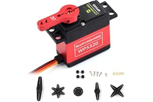 Waveshare 20kg.cm High-Torque 180° Digital Servo, Copper and Steel Gears, Includes Multiple Servo Arms for Versatile Assembly, Water-Resistant and Dust-Resistant Design