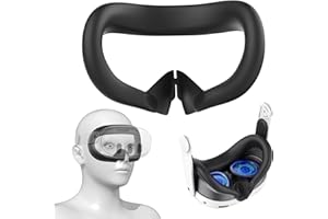 MAJOME VR Silikon-Augenmaske für Meta Quest 3, schweißfest und lichtdicht Silikon Maske VR Zubehör, VR Silikon Maske Kompatibel Zubehör für Quest 3