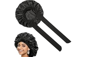 HEIGESENG Bonnet en soie pour dormir, bonnet de nuit en soie, bonnet, pour femme/homme/enfant, bonnet de nuit en soie, veille/douche pour coiffure, enveloppement des cheveux, huile, protection des cheveux