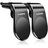 FLOVEME Car Phone Holder Magnetic 2 Pack 5*N52 L Type Air Vent Clip Mount Magnetic Mobile Phone Holders for Cars…