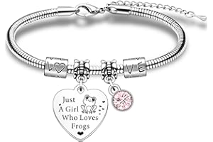 SDOFY Frog Gifts for Girls Frog Jewellery Bracelets for Teenage Girls Frog Bracelet for Girls Childrens