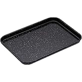 MasterClass Small Baking Tray, Scratch Resistant Vitreous Enamel and Induction Safe, 1 mm Thick Steel, 24 x 18 cm, Black