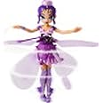 HATCHIMALS Pixies, Crystal Flyers Purple Magical Flying Pixie with Lights Glittery Wings and Crystal Egg Case Toy Drone for Kids Aged 6 and up