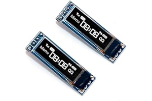 DollaTek 2Pcs Modulo Display OLED a 4 Pin da 0,69 Pollici 96x16 Scheda Schermo OLED con interfaccia IIC 3-5,5 V per Arduino