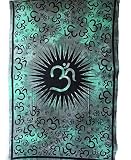 Handicrunch Om Olifant Paard Tapestry Tapestry Hippie Mandala Tapestry Muur Opknoping Muur Woondecoraties (Mosterd) (Green, Twin) - 3