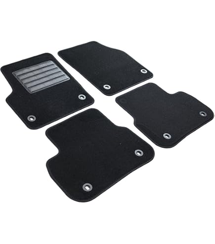 Somer Car Tappetino Auto Lato Guida Per Land Rover Range Rover Velar 2017-2025 – 1 Pezzo Su Misura In Moquette Nera Con Cucitura Bianca, Made In Italy - 3