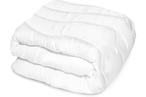 EDANTI Kołdra pikowana, całoroczna, antyalergiczna, pikowana, miękka, oddychająca, dla alergików, na wszystkie pory roku, ciepła biel (160 x 200 cm)