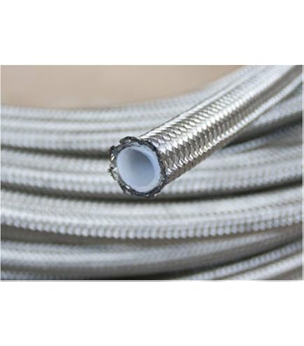Tuyau PTFE AN3 Téflon Pour Carburant, Huile, Diesel - Haute Pression, Résistance Température -200°C à +260°C - 7