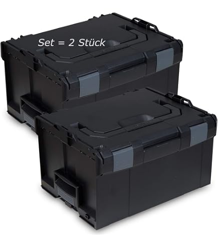 thumbnail image 2 of Bosch Sortimo L-BOXX 136 Tool Case – Blackline, Size 2, Empty ABS, 4260339988912 2 of 3
