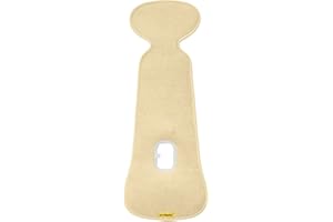 Aeromoov - Nakładka na siedzisko dla niemowląt Air Layer – wkładka na fotelik samochodowy lub wózek dziecięcy – grupa 1 – pokrowiec na lato – bawełna organiczna – wanilia