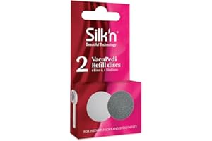 Silk'n Discos abrasivos VacuPedi - Finos y medios Dispositivo eléctrico para eliminar callosidades Refil 2 piezas