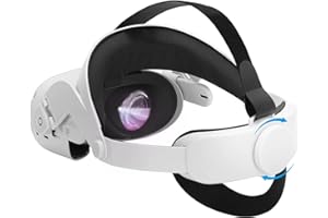SUPERUS Correa Ajustable para la Cabeza Halo Compatible con Oculus Quest 2, reemplazo para la Correa Quest 2 Elite, Reducir la presión de la Cara, cómodo y Mejor Vista VR Accesorios
