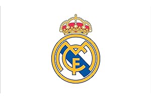 LICENSED DECOR Licensed Décor Sticker mural en vinyle Real Madrid - Petit format - 65 cm (l) x 40 cm (H) - Crête en couleur sur blanc