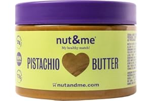 Crema di pistacchio 250 g nut&me | 100% Pistacchio tostato | Senza conservanti o additivi | Senza glutine | Senza zucchero | Ricco di proteine | Vegano |