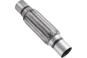 MOCNT Tuyau Flexible d'échappement de Voiture 51mm X 200mm/300mm Échappement Flex Tuyau Double Tresse Tuyau Flexible de Réparation Acier Inoxydable Tube D'échappement Joint Flex