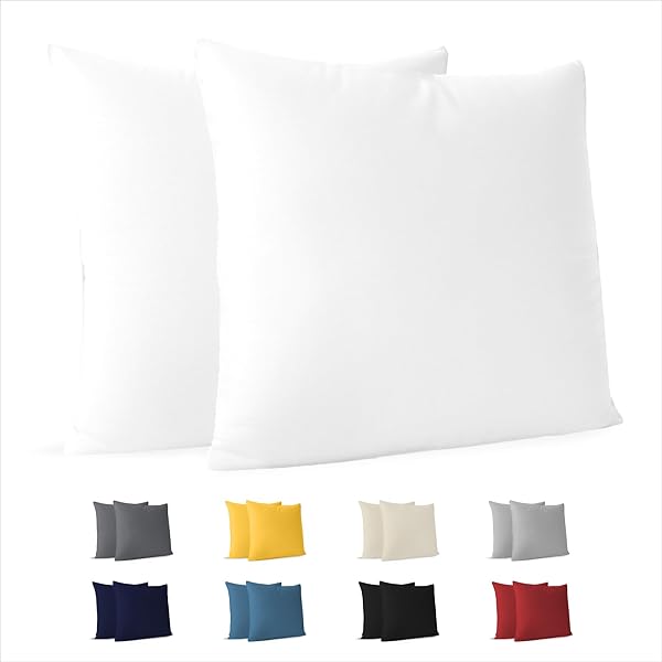 TOCOMOA Kussensloop 40 x 80 cm, set van 2 stuks, 100% gewassen katoen, Oeko-Tex-gecertificeerd, linnenlook, ademende kussensloop, lichtgroen, kussensloop met ritssluiting