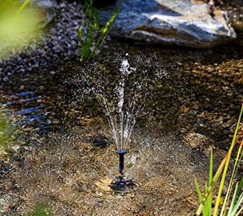 emebay – Miniatur 7 V 1.2 W solarbetriebene Garten-Brunnen Teichpumpe für Höhe-Runde Wasser Teich Wasserbrunnen maximale 60 cm - 7