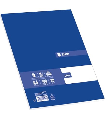 Oxford Vervangingsrooster – 100 Vellen, A4-formaat, 4x4 Mm – Voor Kantoor, School En Creatieve Projecten