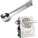Yayli Paslanmaz &Ccedil;elik Klipsli Kahve &Ouml;l&ccedil;eği, 1 Par&ccedil;a, &Ccedil;ok Renkli, 10 ml Kaşıklı