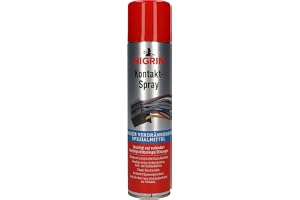 NIGRIN kontaktspray för elektronik, för rengöring och skydd av elektroniska kontakter, 400 ml