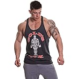 Gold's Gym Fitness Canotta Allenamento Muscolare Premium Joe Stringer Vest Vest Uomo (Pacco da 1)